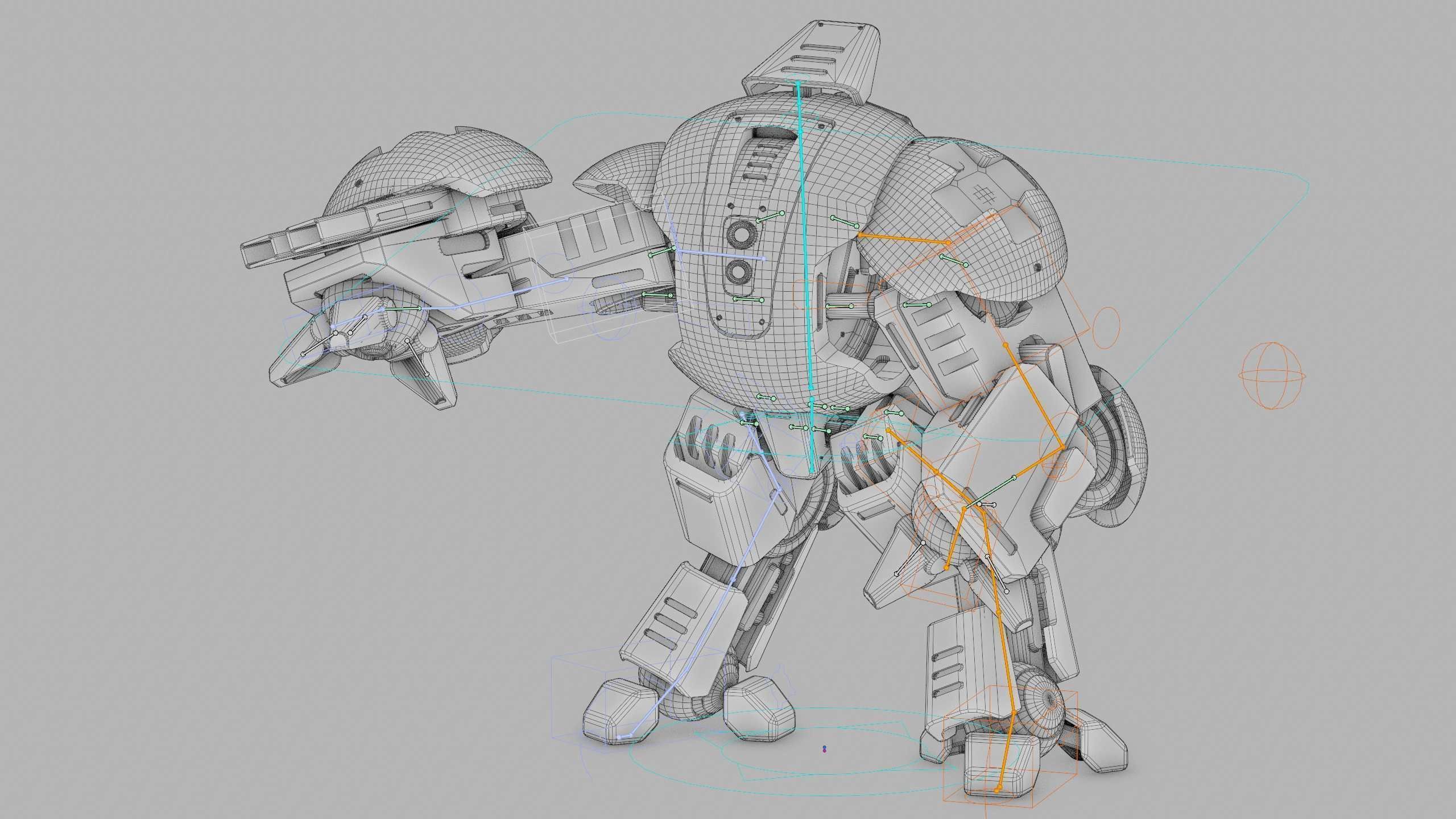 BATTLE DROID OKEANOS Rigged for Unreal Engine - Unity - MIXAMO 3D model_40