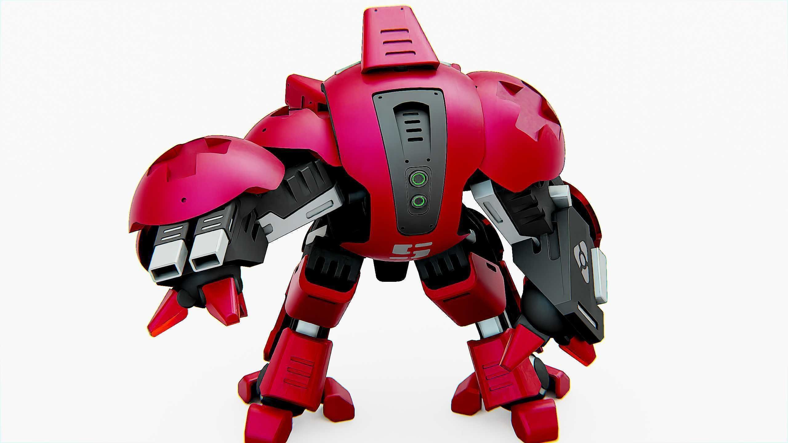 BATTLE DROID OKEANOS Rigged for Unreal Engine - Unity - MIXAMO 3D model_27