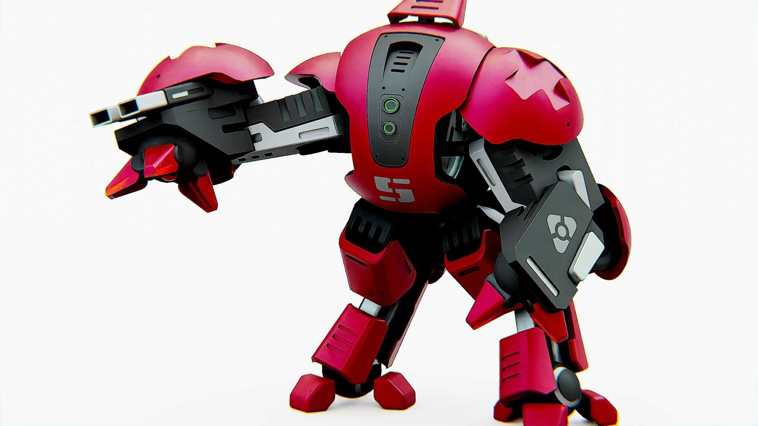 BATTLE DROID OKEANOS Rigged for Unreal Engine - Unity - MIXAMO 3D model_21