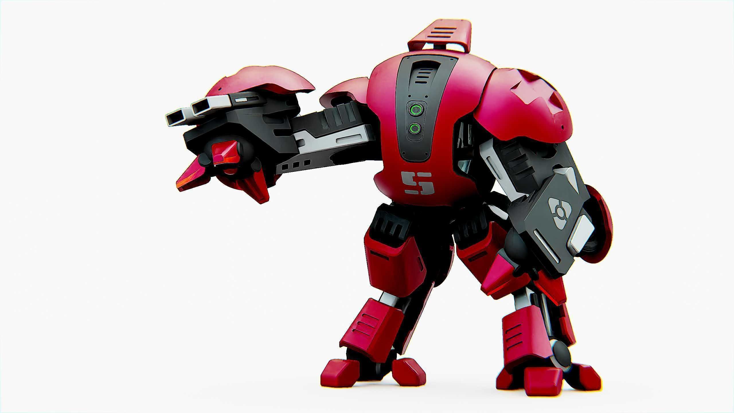 BATTLE DROID OKEANOS Rigged for Unreal Engine - Unity - MIXAMO 3D model_2