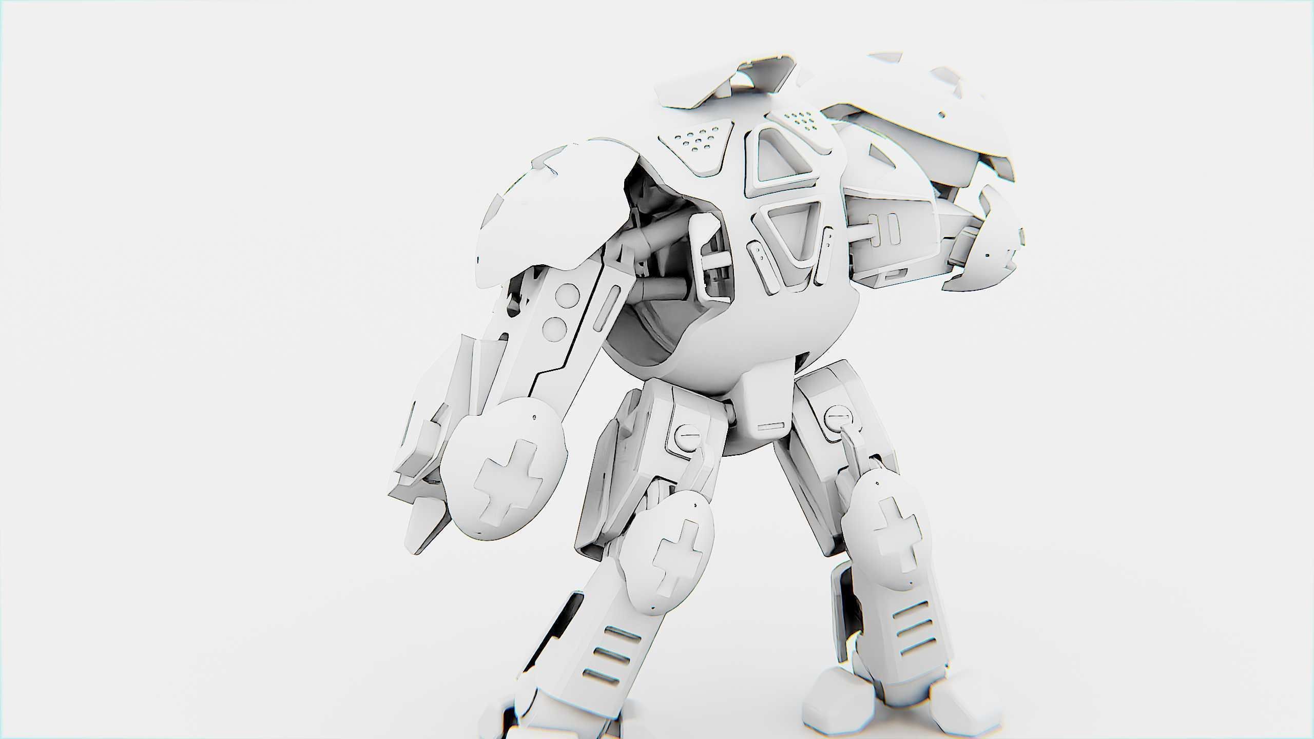 BATTLE DROID OKEANOS Rigged for Unreal Engine - Unity - MIXAMO 3D model_33