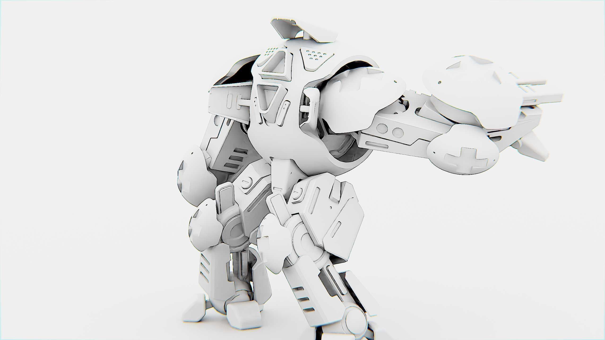 BATTLE DROID OKEANOS Rigged for Unreal Engine - Unity - MIXAMO 3D model_34