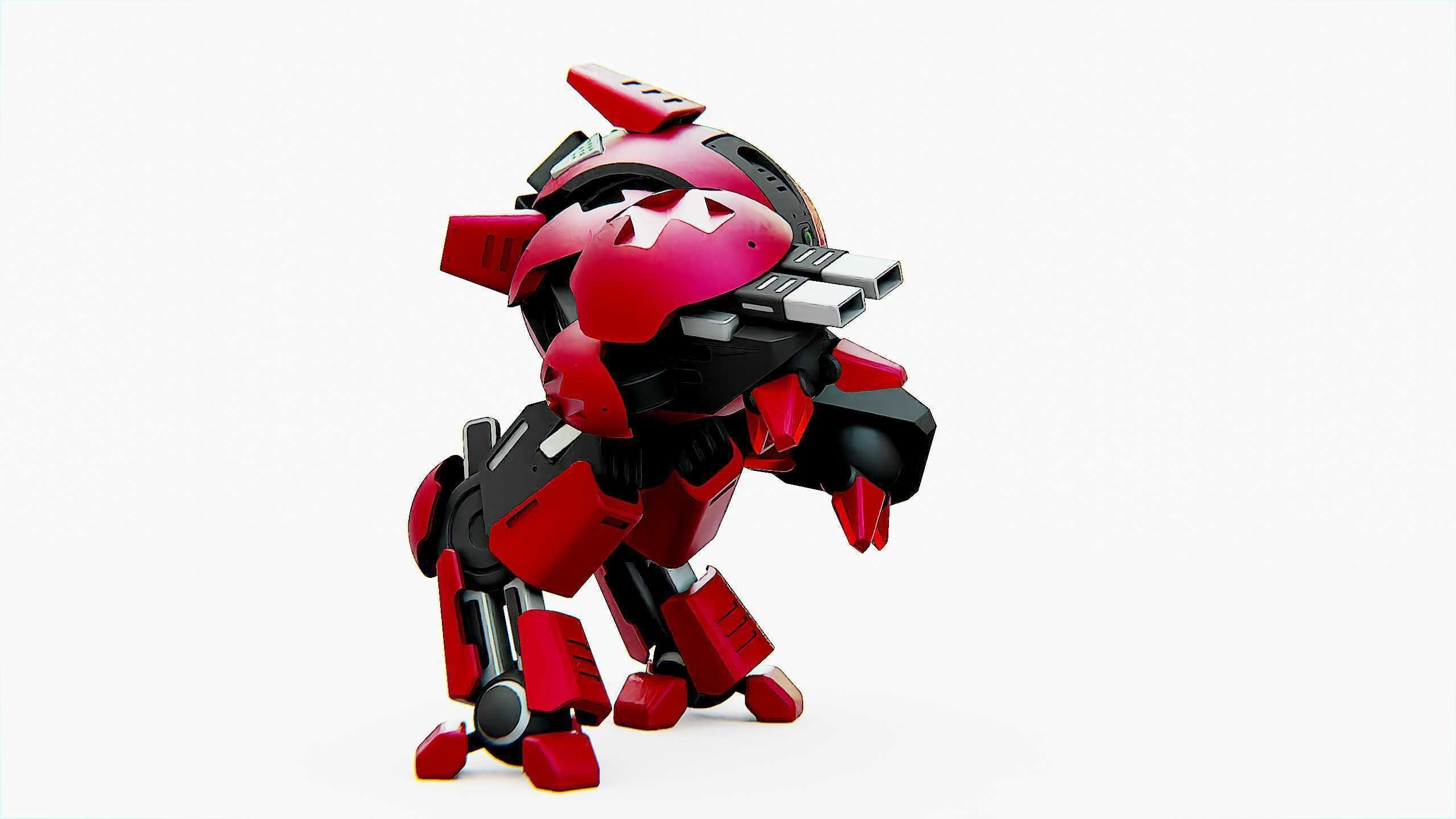 BATTLE DROID OKEANOS Rigged for Unreal Engine - Unity - MIXAMO 3D model_8