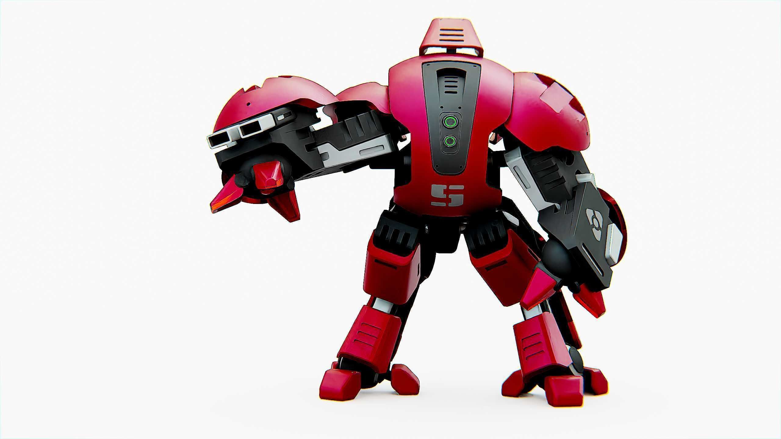 BATTLE DROID OKEANOS Rigged for Unreal Engine - Unity - MIXAMO 3D model_3