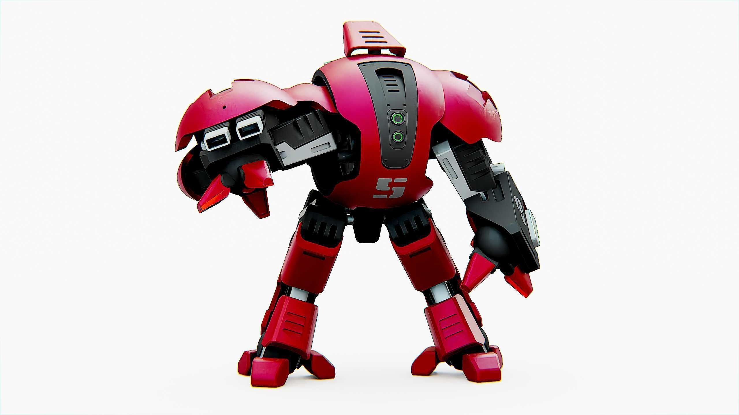 BATTLE DROID OKEANOS Rigged for Unreal Engine - Unity - MIXAMO 3D model_4