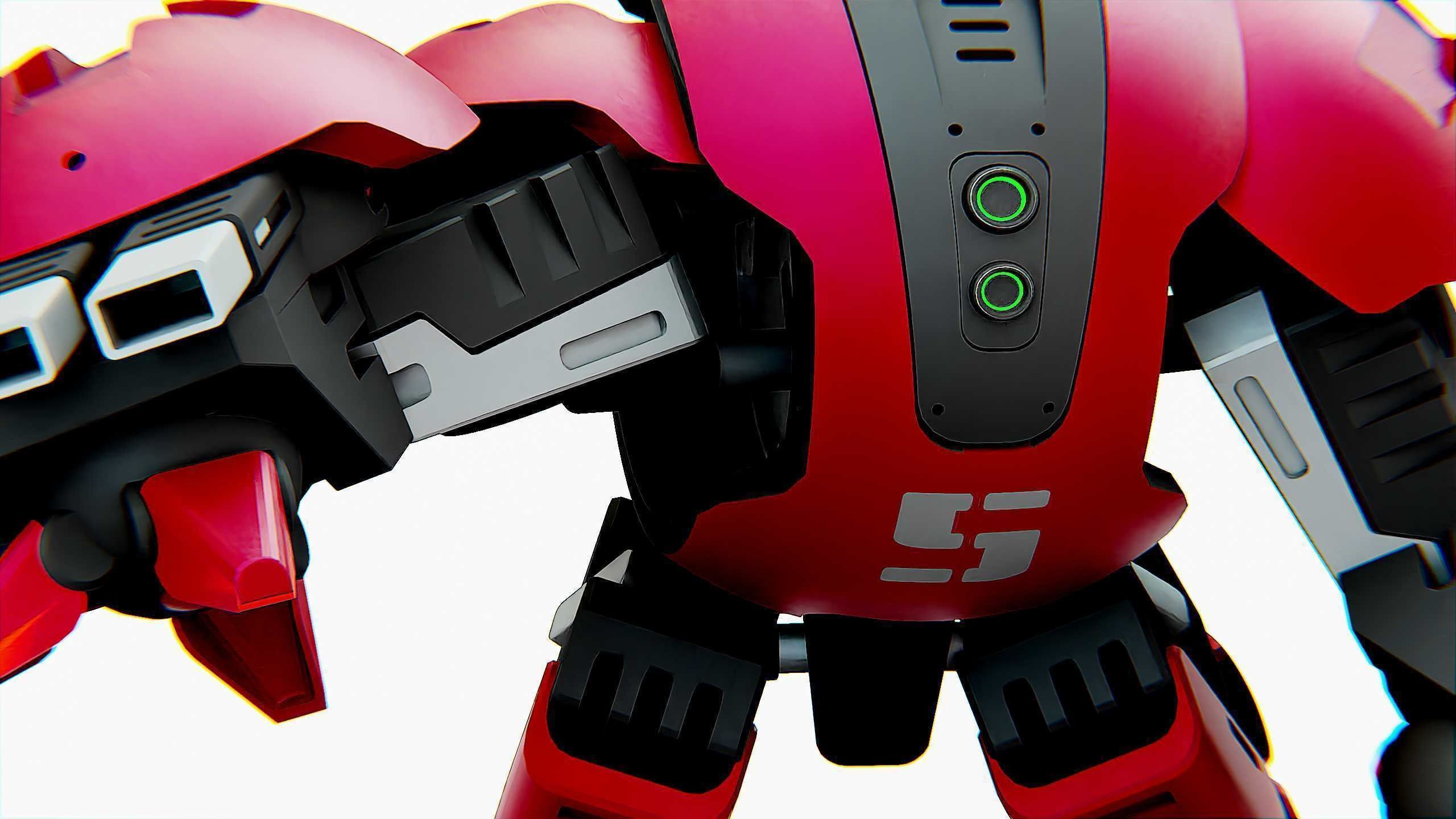 BATTLE DROID OKEANOS Rigged for Unreal Engine - Unity - MIXAMO 3D model_22