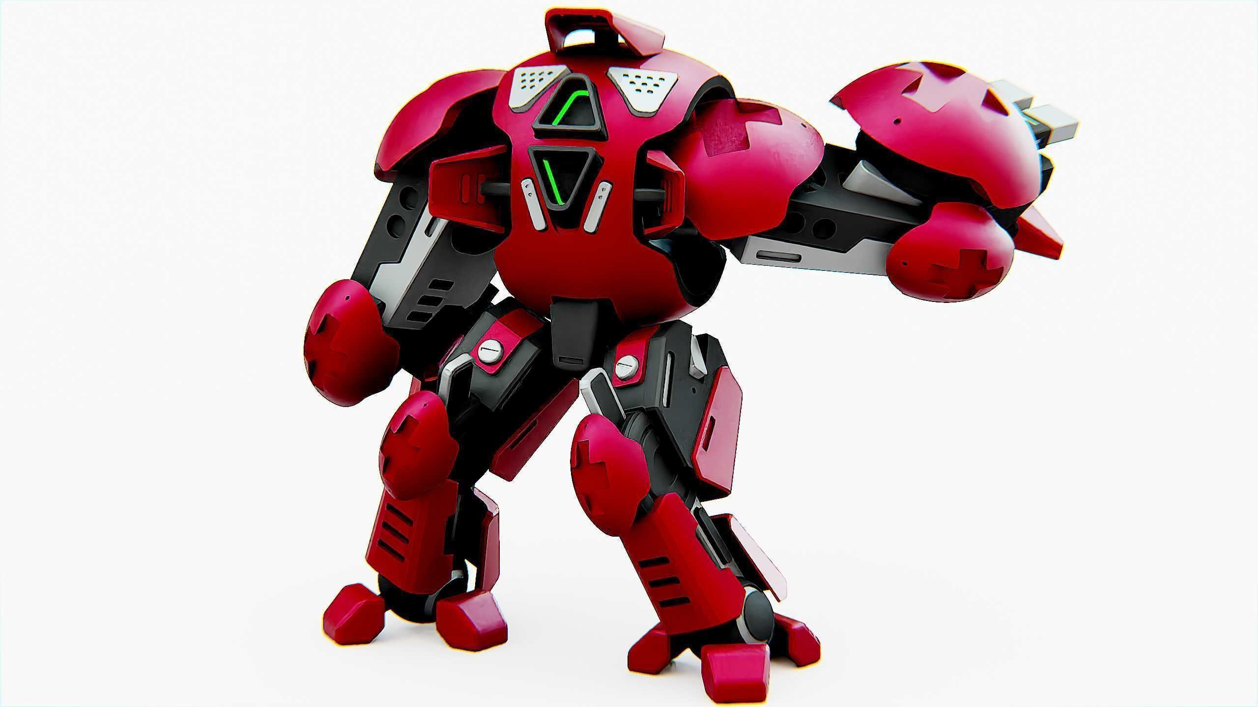 BATTLE DROID OKEANOS Rigged for Unreal Engine - Unity - MIXAMO 3D model_14