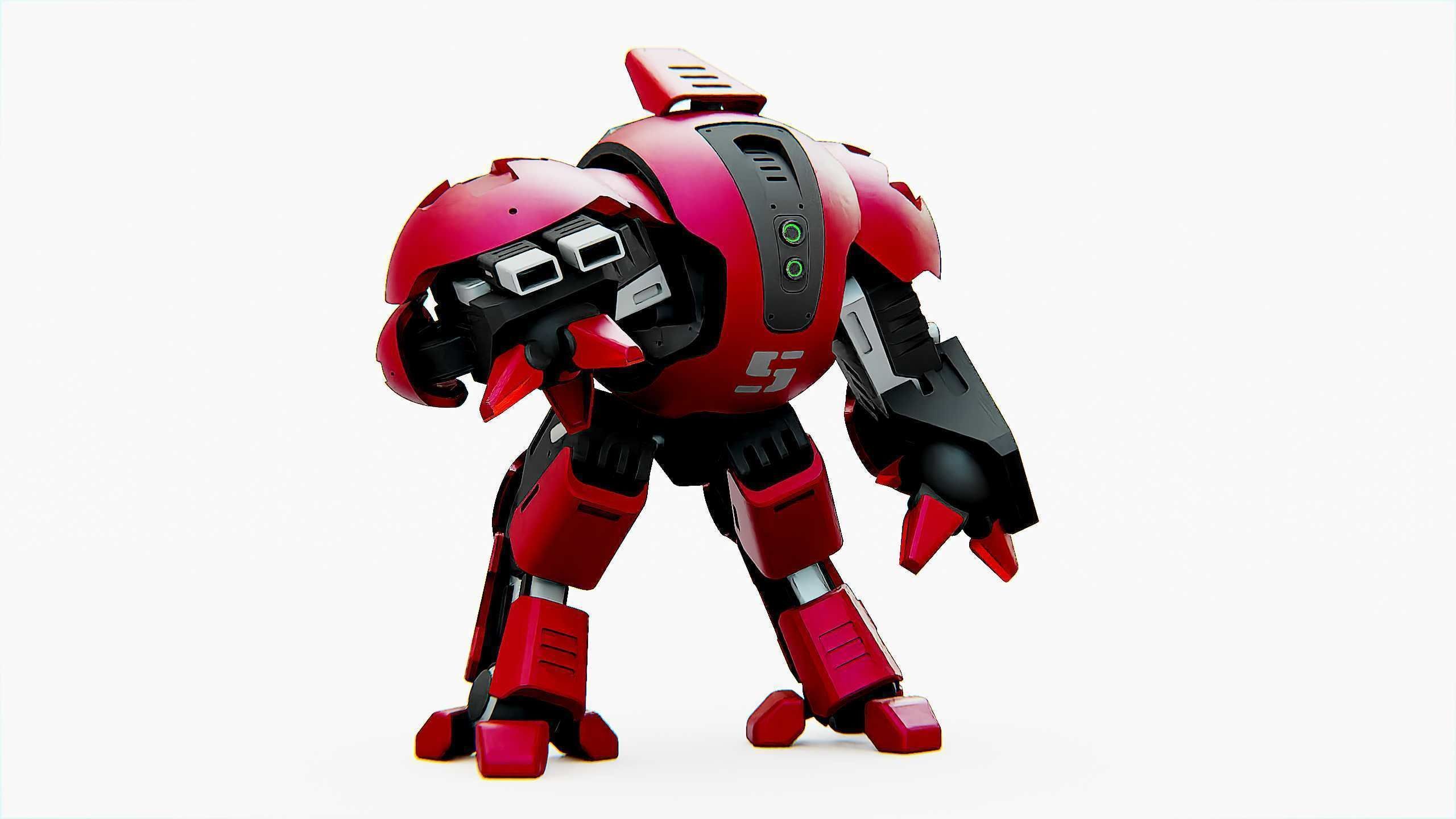 BATTLE DROID OKEANOS Rigged for Unreal Engine - Unity - MIXAMO 3D model_5