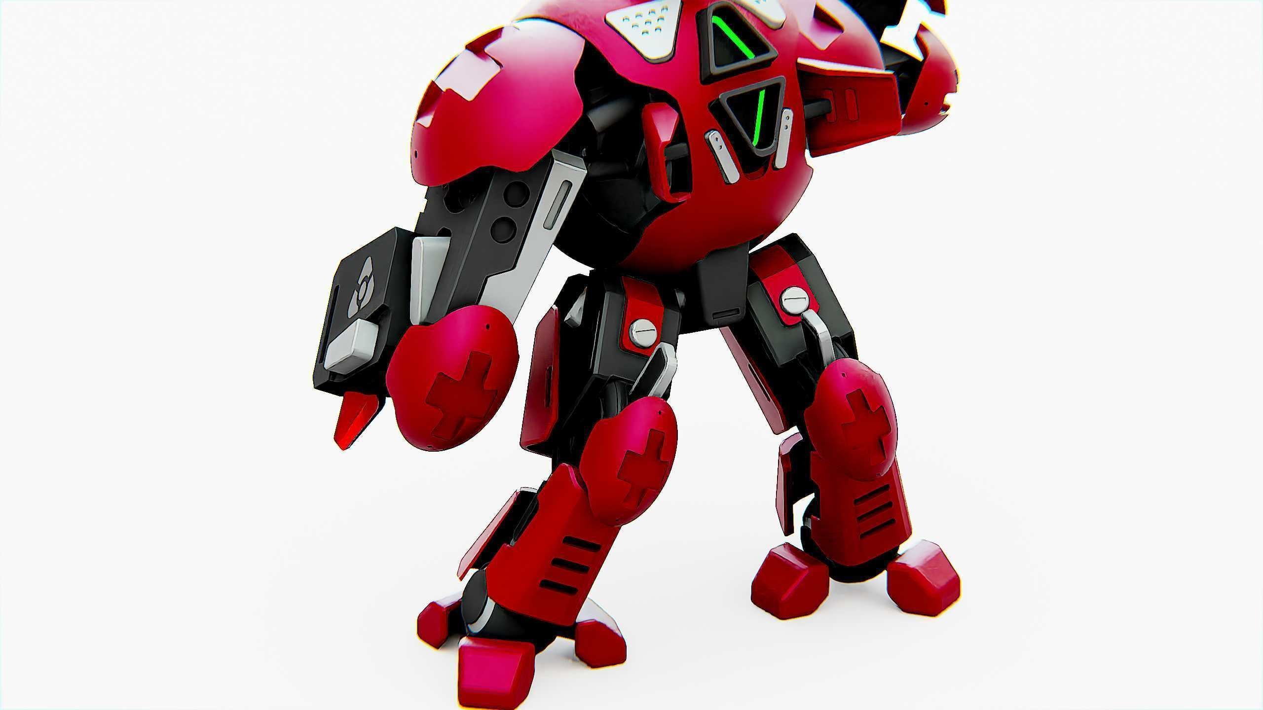 BATTLE DROID OKEANOS Rigged for Unreal Engine - Unity - MIXAMO 3D model_25