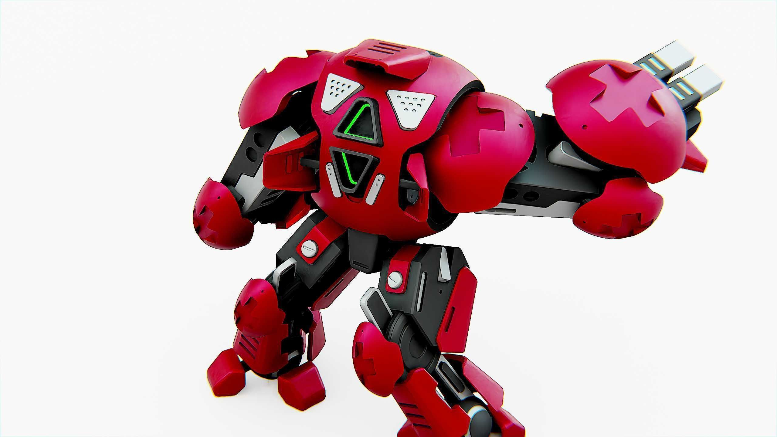 BATTLE DROID OKEANOS Rigged for Unreal Engine - Unity - MIXAMO 3D model_28