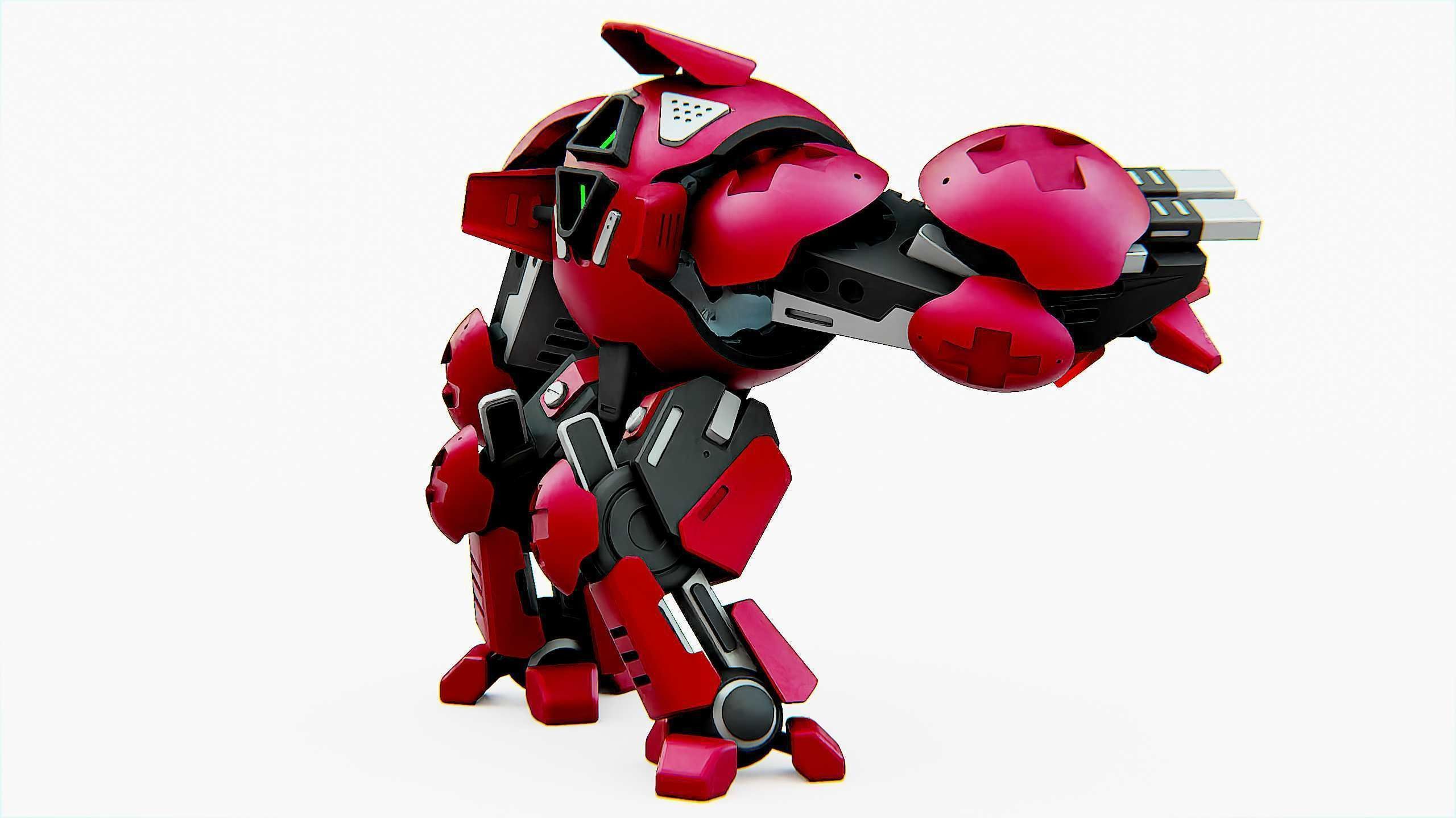 BATTLE DROID OKEANOS Rigged for Unreal Engine - Unity - MIXAMO 3D model_12