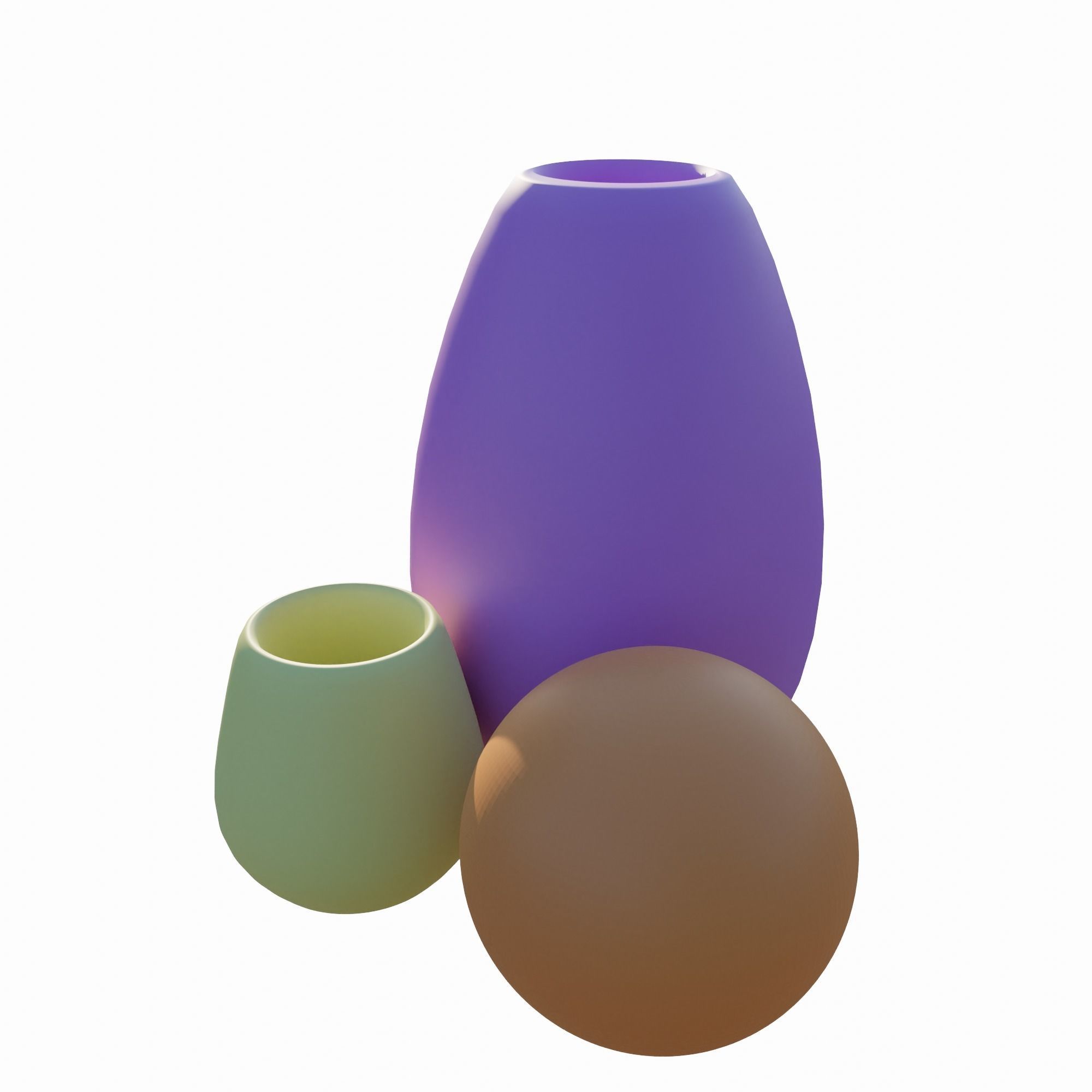 vase lowpoly 3D model_1