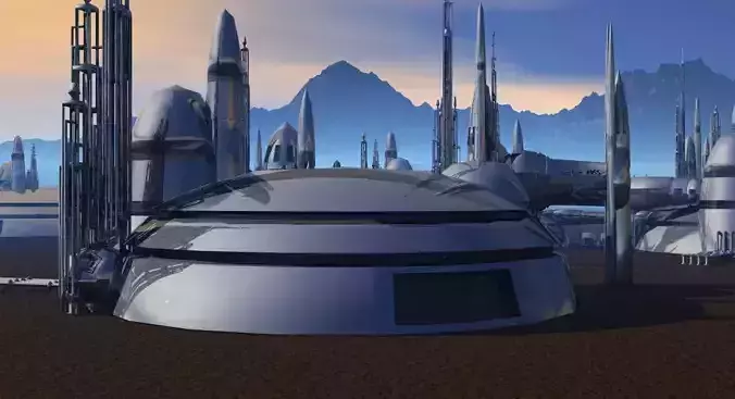 Helidron Station Free 3D model
