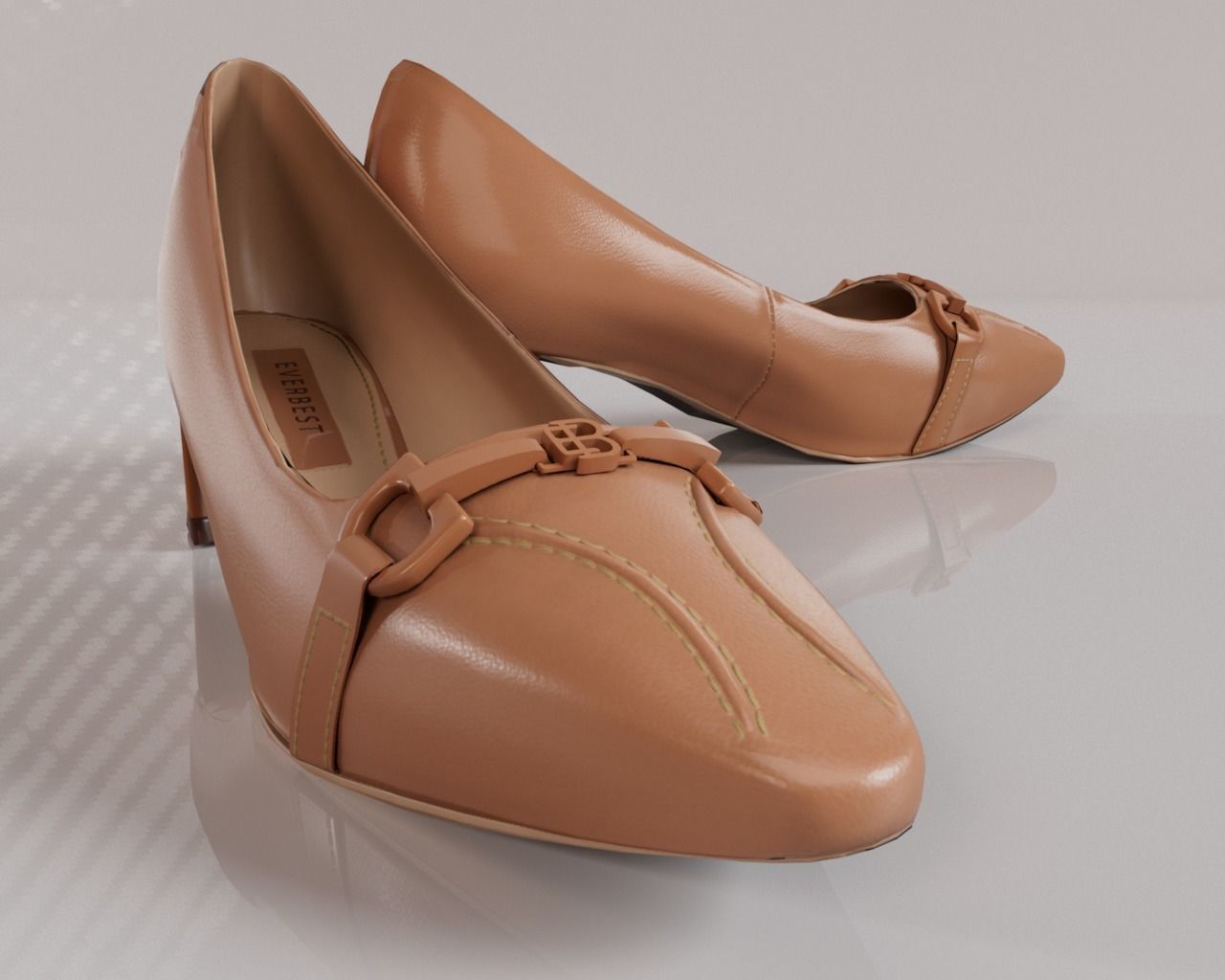 Everbest High Heels Low-poly 3D model_3