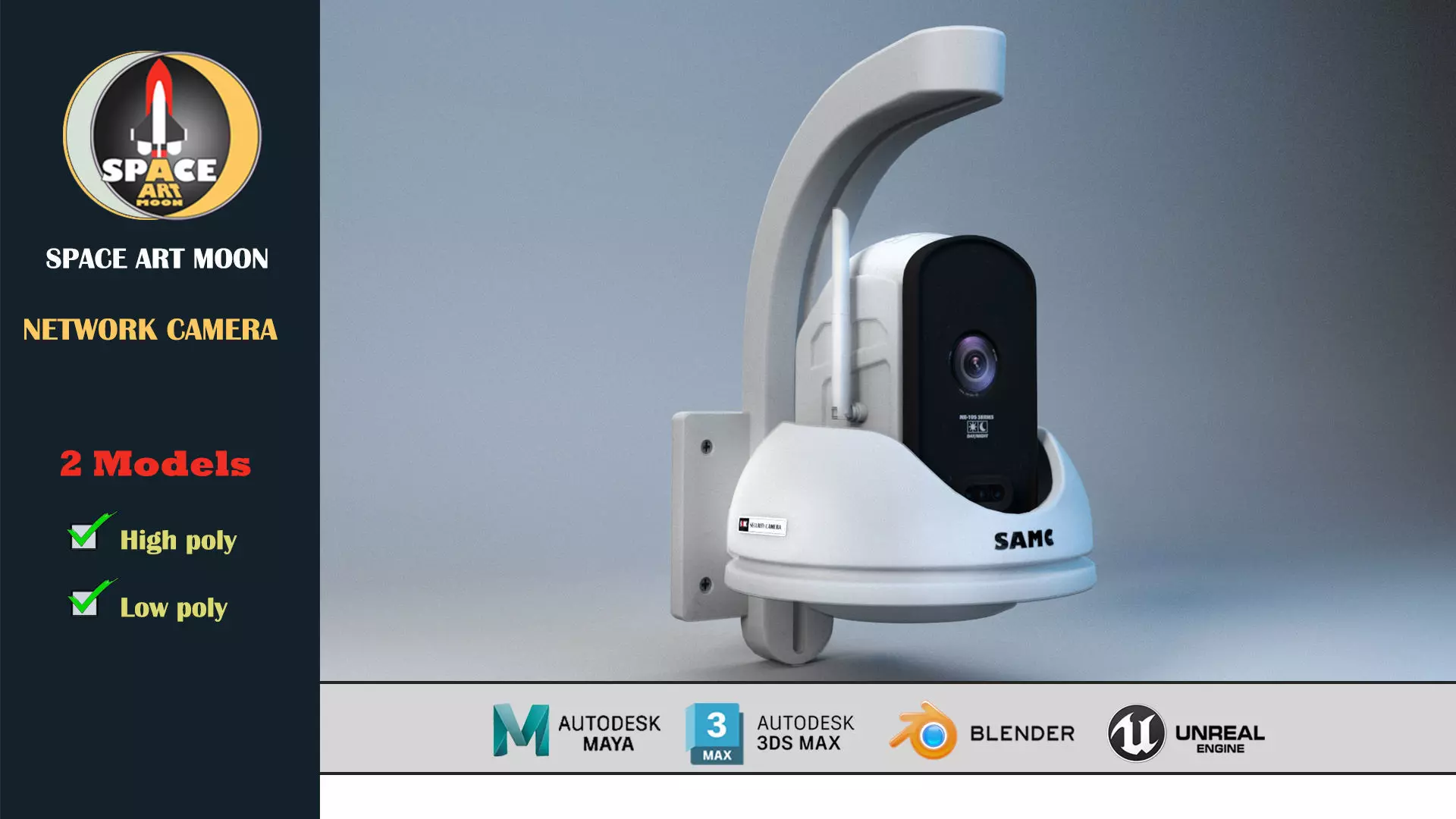 camera 07 Low-poly 3D model_0