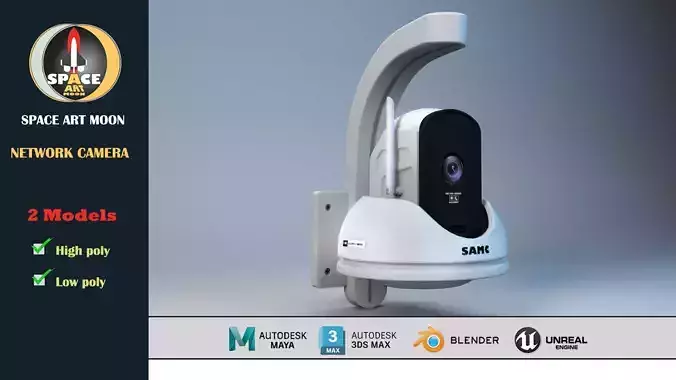 camera 07 Low-poly 3D model