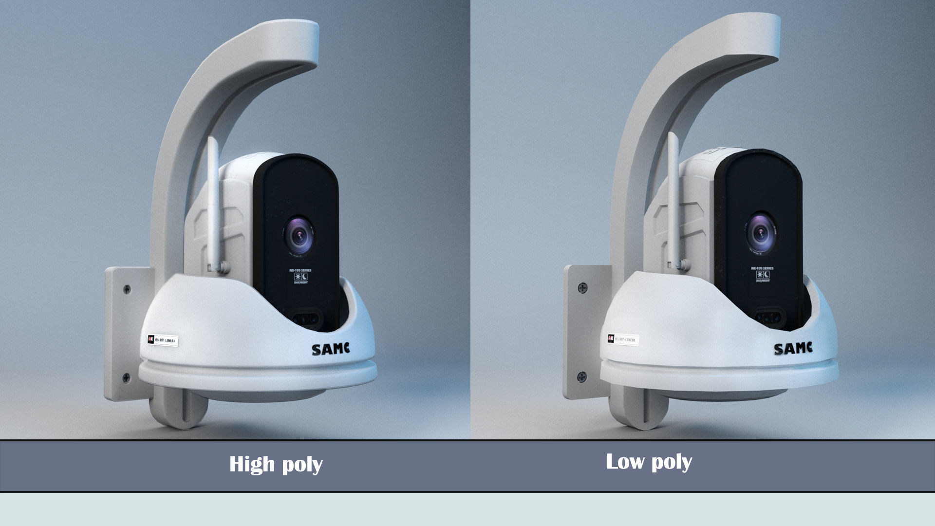 camera 07 Low-poly 3D model_6