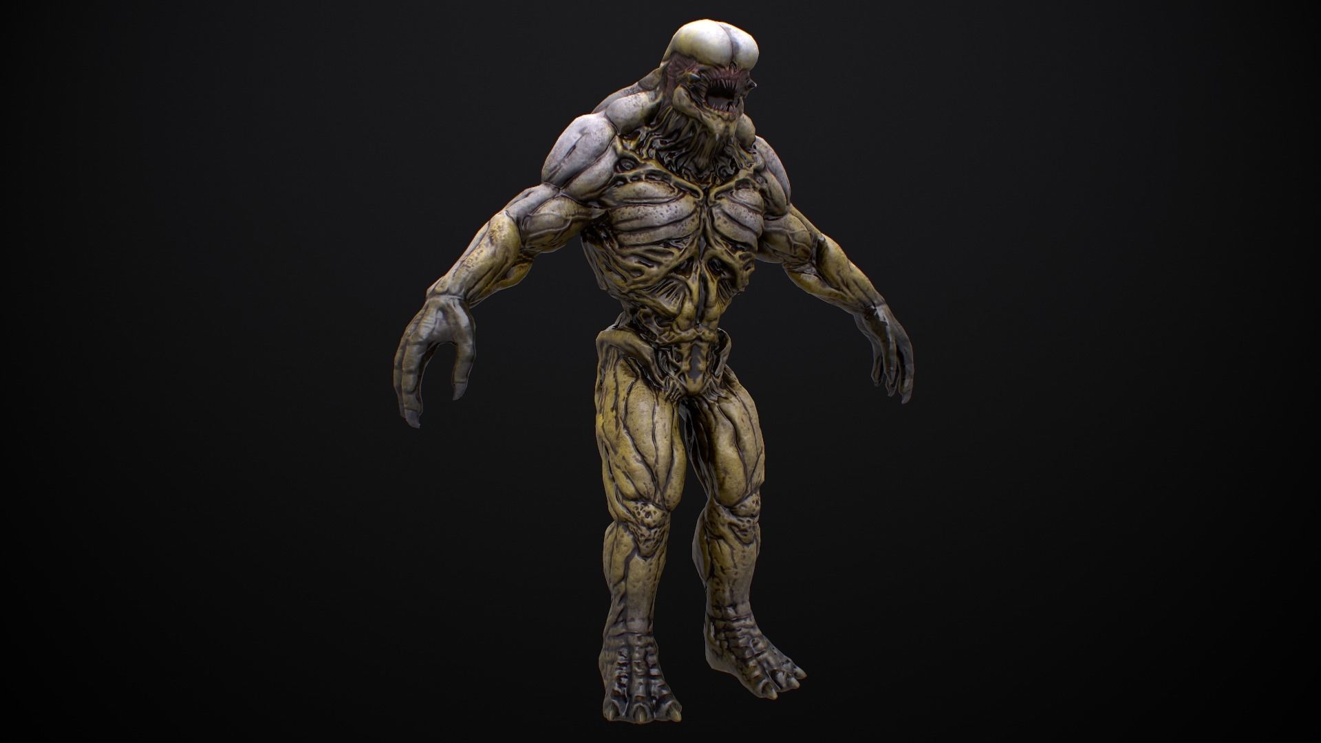 Mutant Boss Low-poly 3D model_19