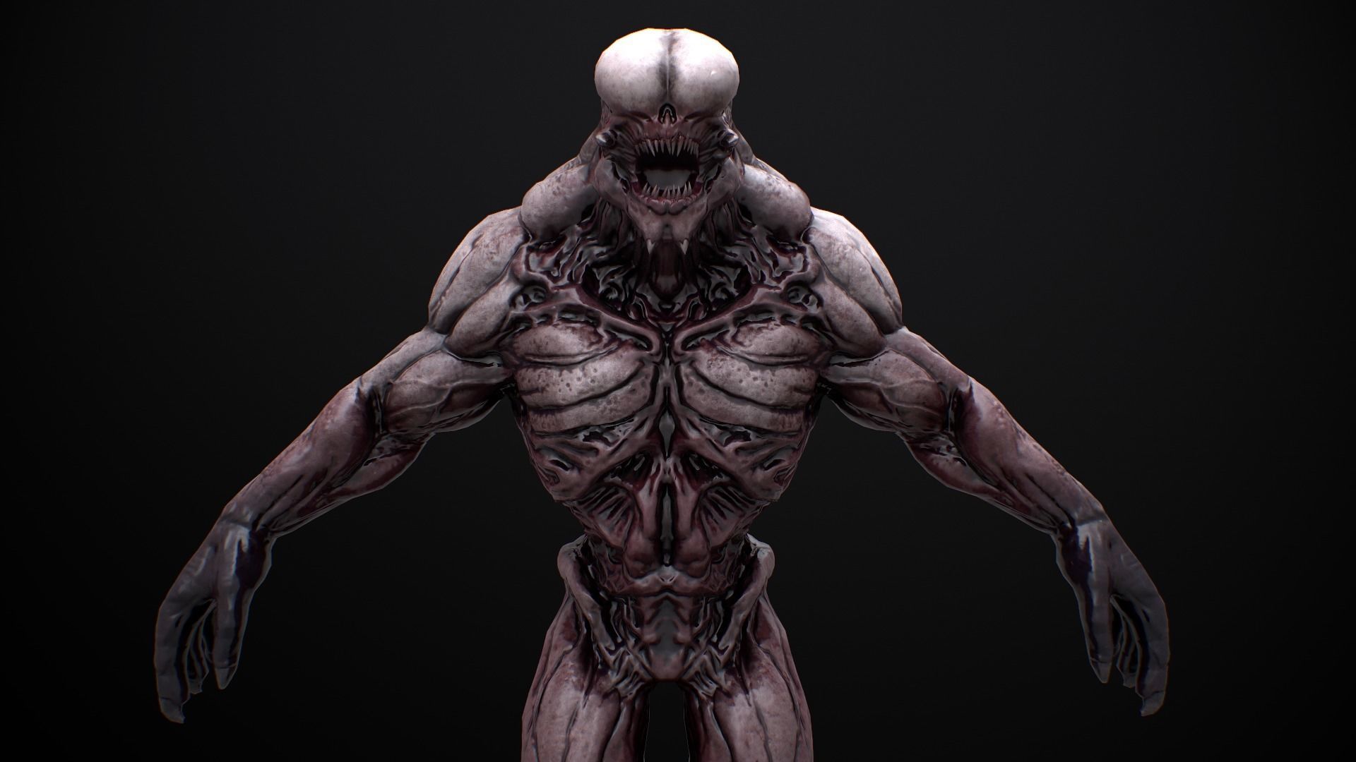 Mutant Boss Low-poly 3D model_12