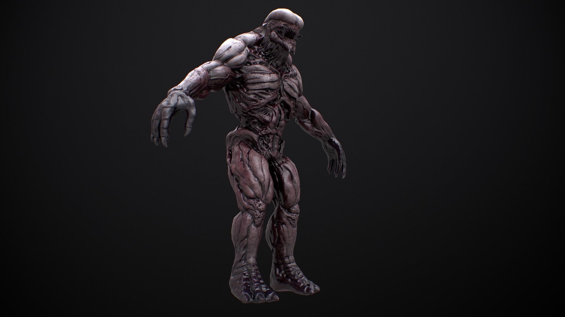Mutant Boss Low-poly 3D model_11