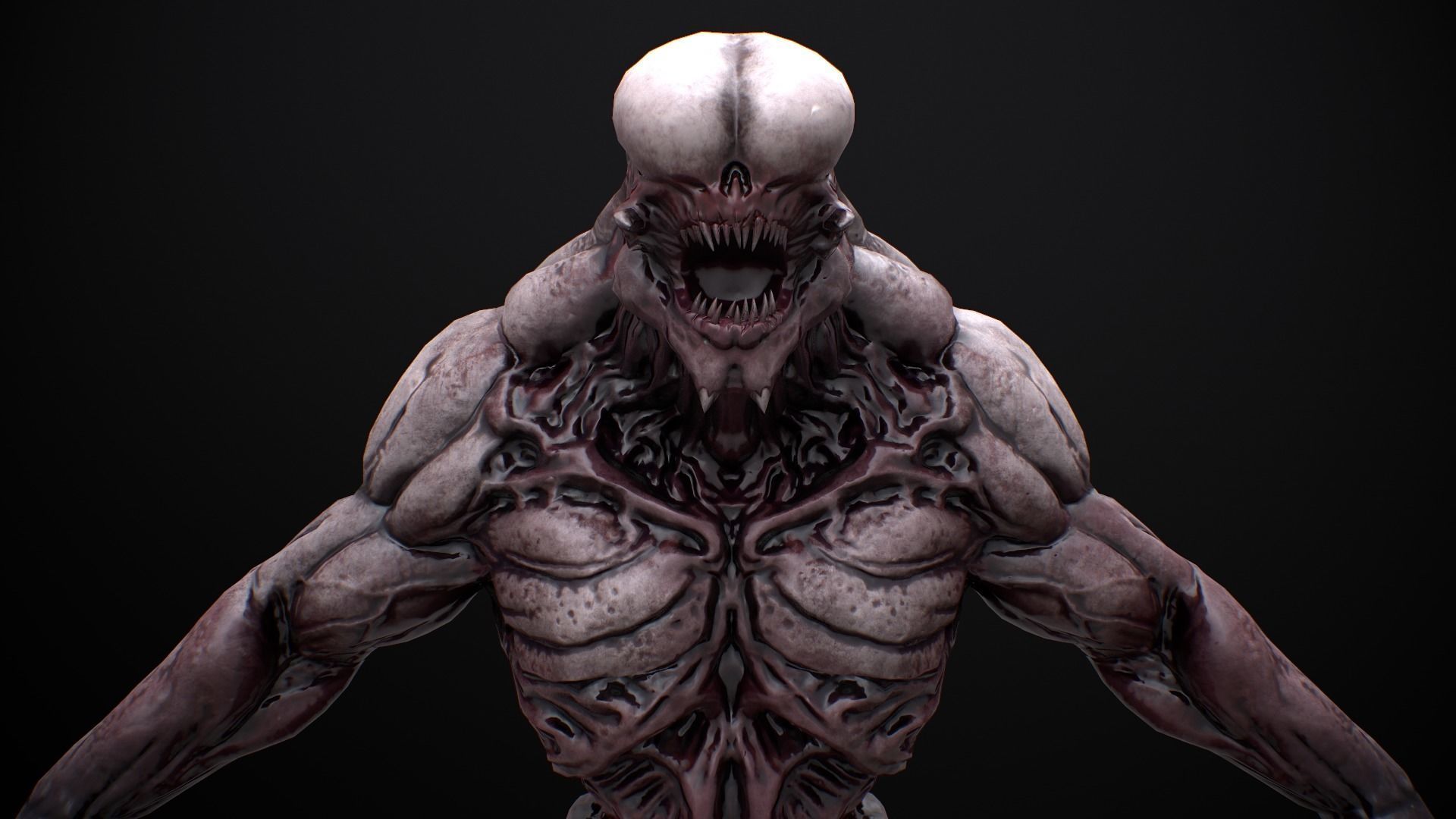 Mutant Boss Low-poly 3D model_13