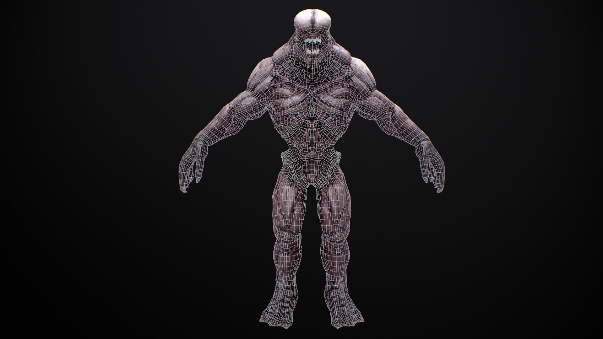 Mutant Boss Low-poly 3D model_24