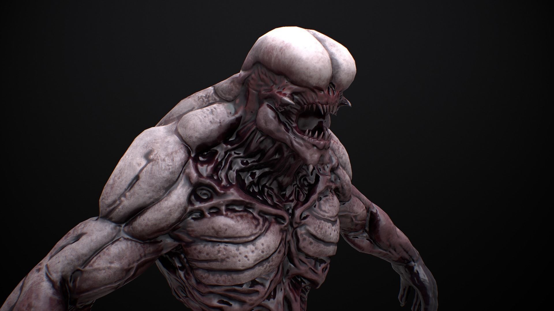 Mutant Boss Low-poly 3D model_16