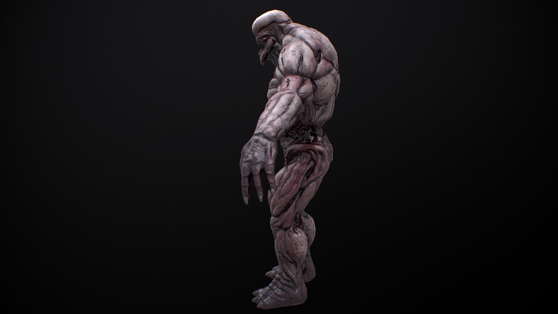Mutant Boss Low-poly 3D model_6
