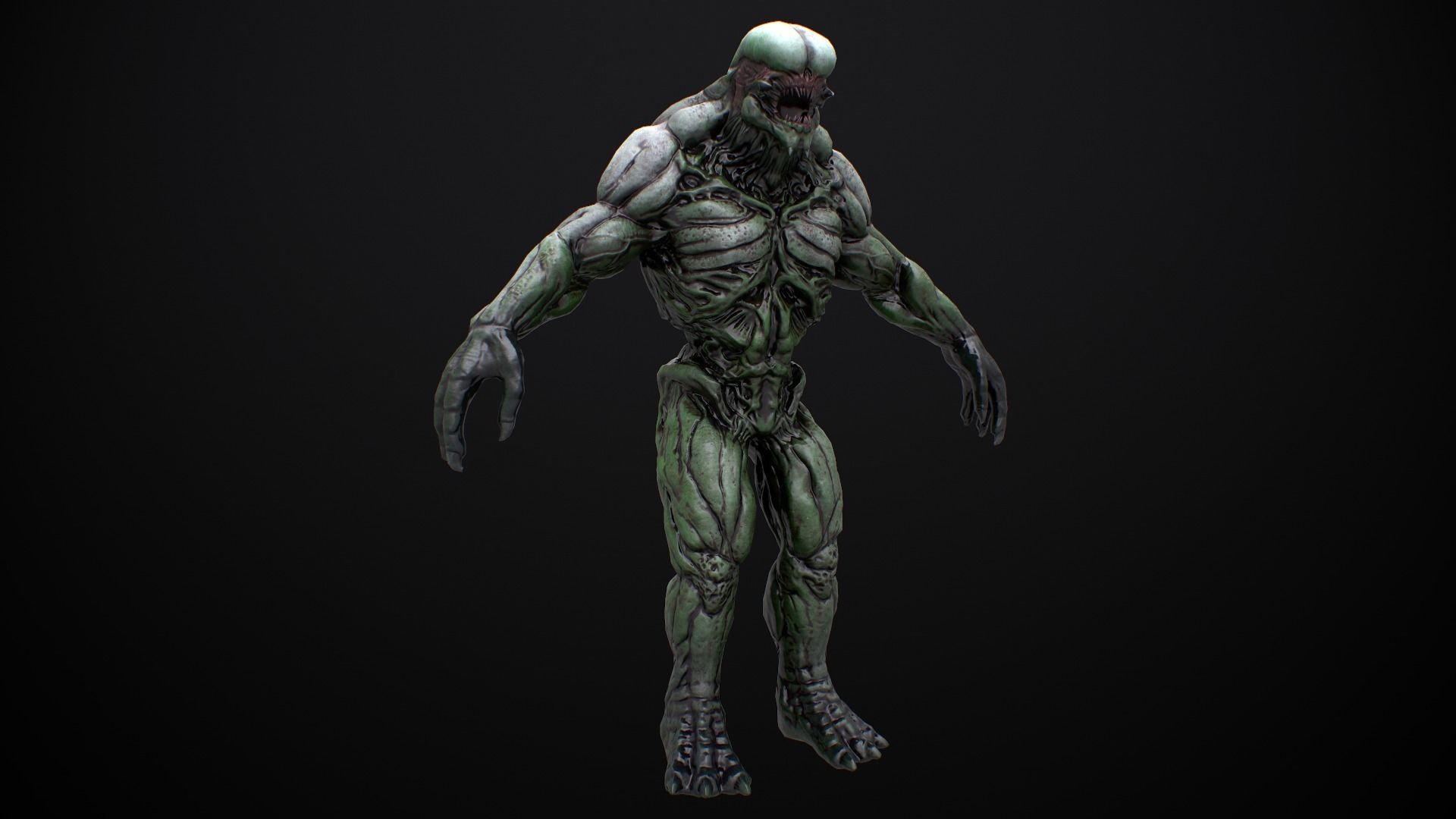 Mutant Boss Low-poly 3D model_21