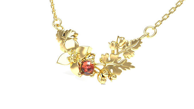 Flower Garden Necklace 3D print model