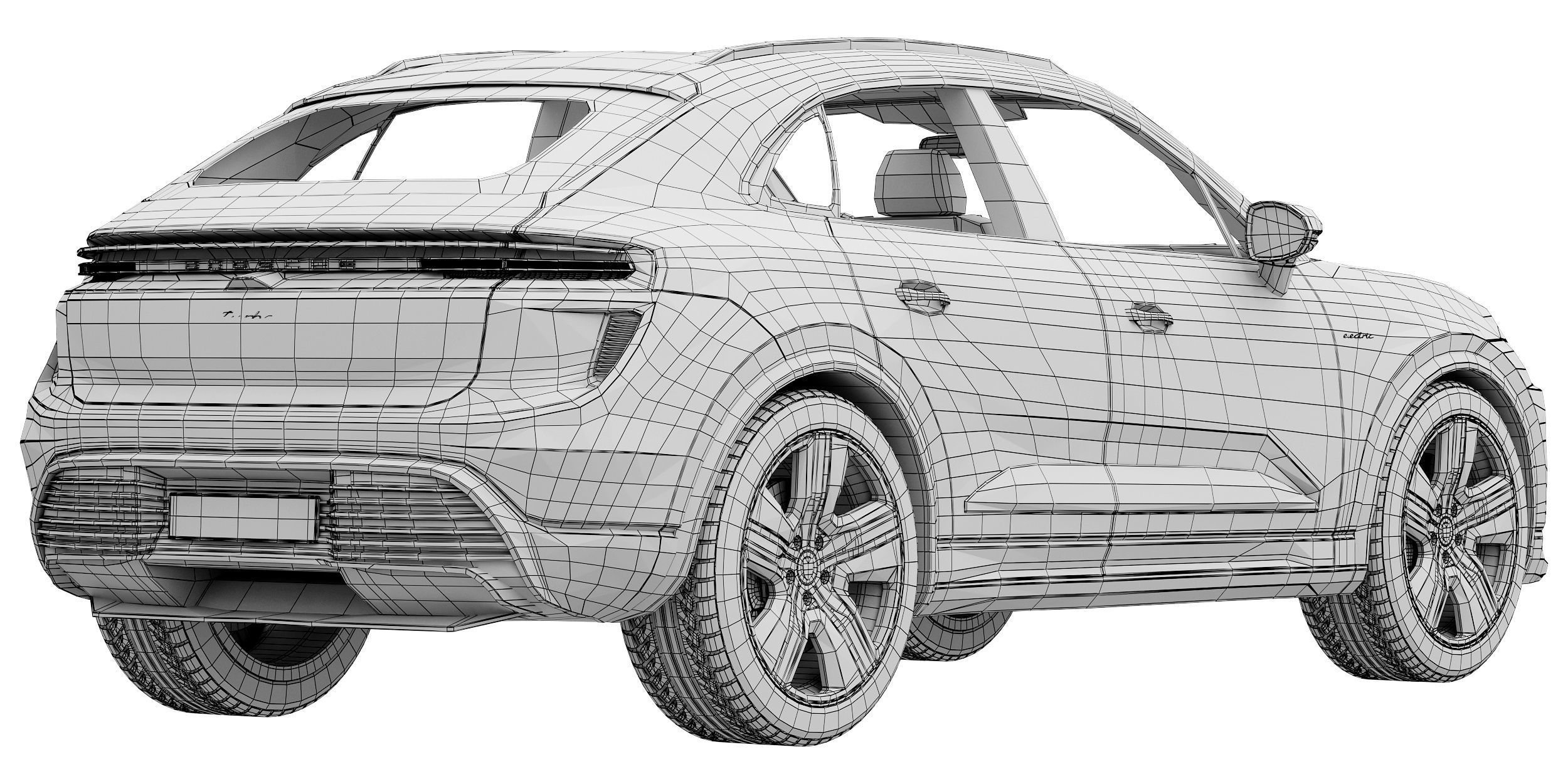 Porsche Macan Turbo Electric 3D model_16