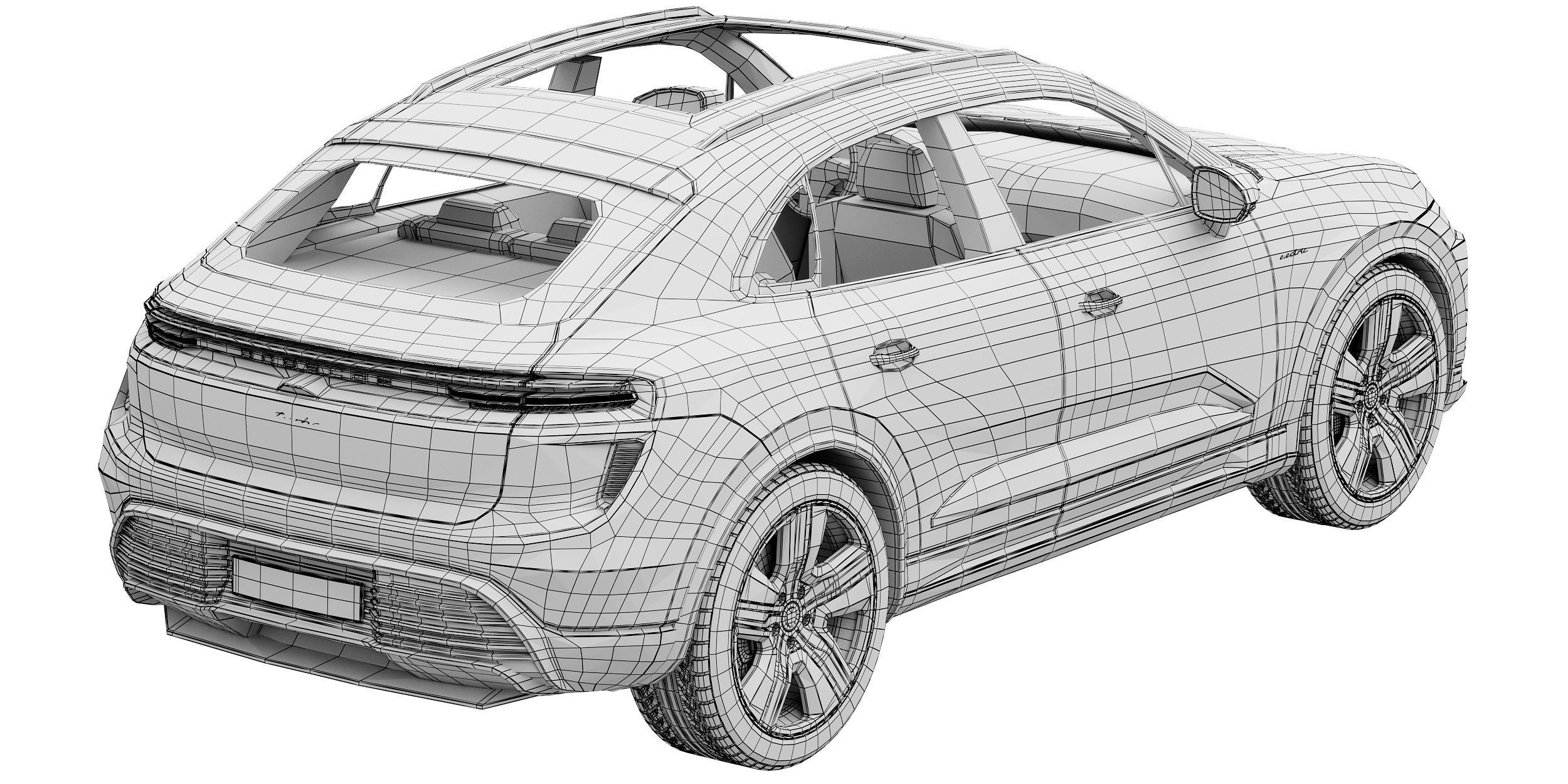 Porsche Macan Turbo Electric 3D model_17