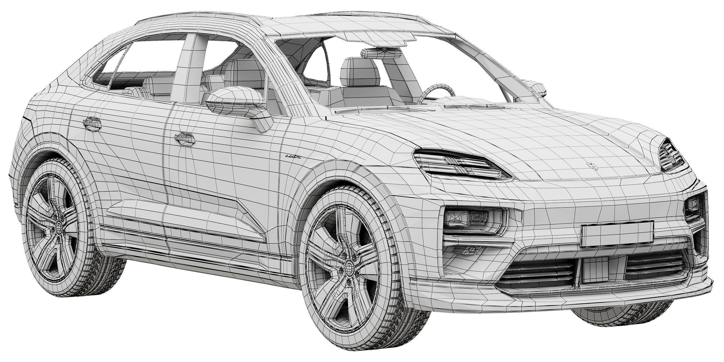 Porsche Macan Turbo Electric 3D model_14