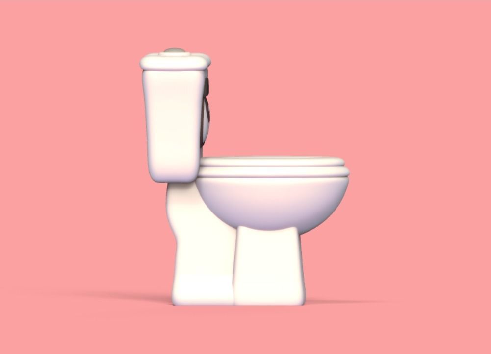 Cute Toilet 3D print model_4
