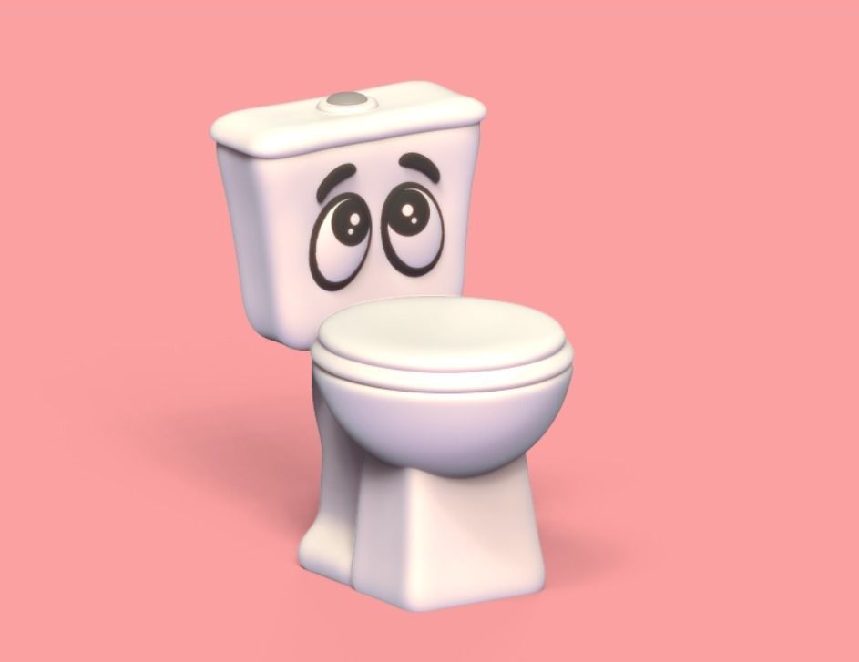 Cute Toilet 3D print model_2