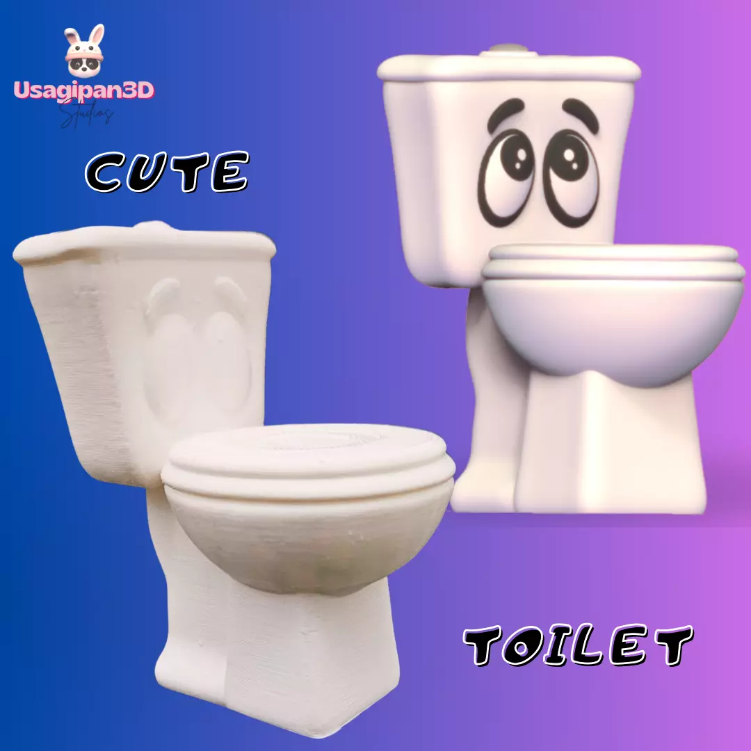 Cute Toilet 3D print model_0
