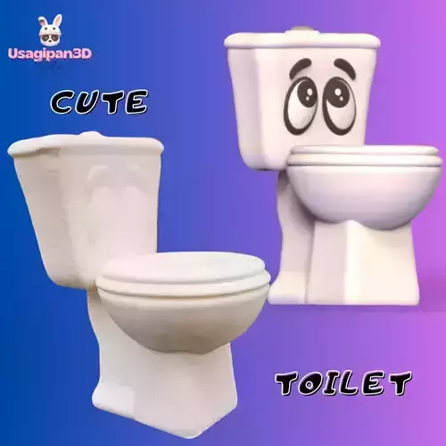 Cute Toilet 3D print model