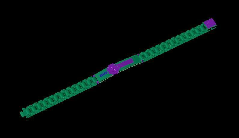 Bracelet 3D print model_3