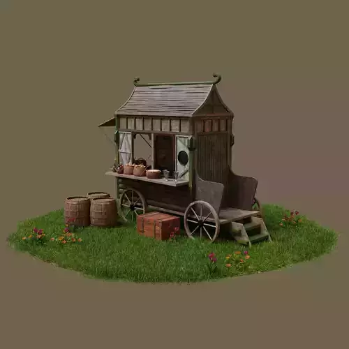 Medieval Market 3D model