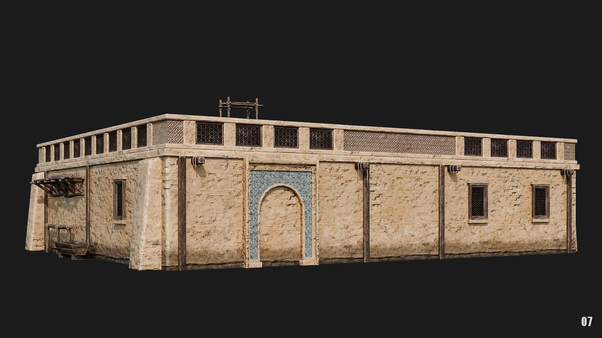 05-08 - Arabic Houses 4K Low-poly 3D model_24