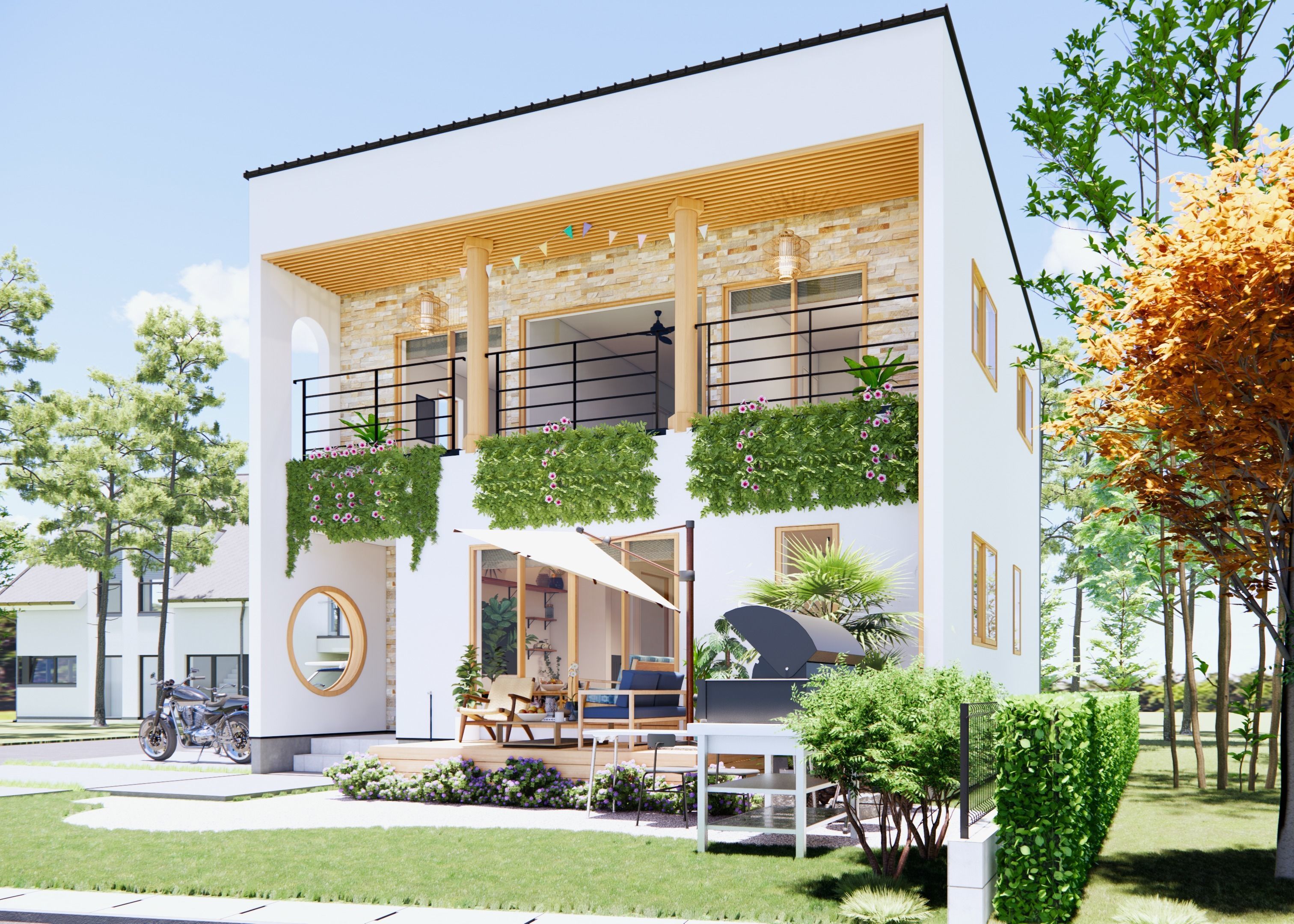 House Family Revit Project - Fully parametric Revit Families Low 3D model_5