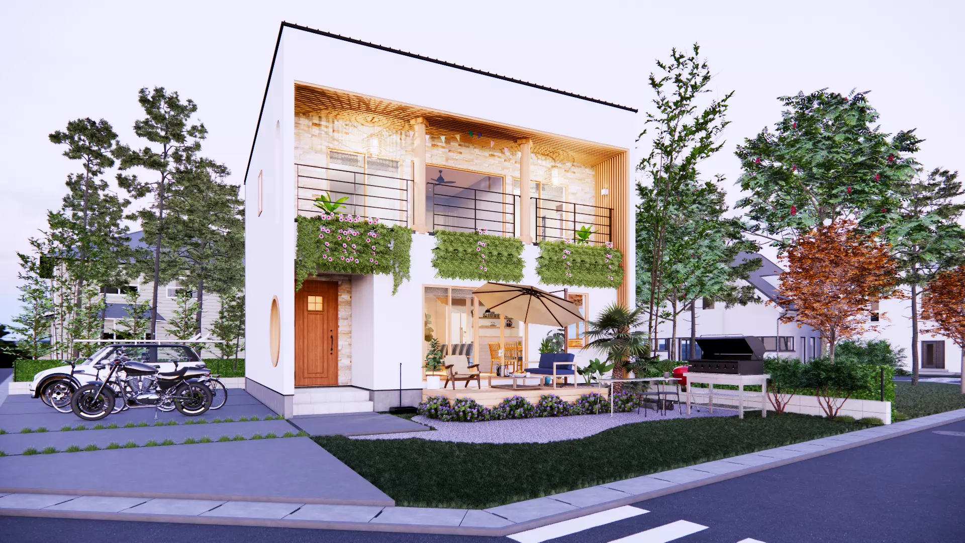 House Family Revit Project - Fully parametric Revit Families Low 3D model_0