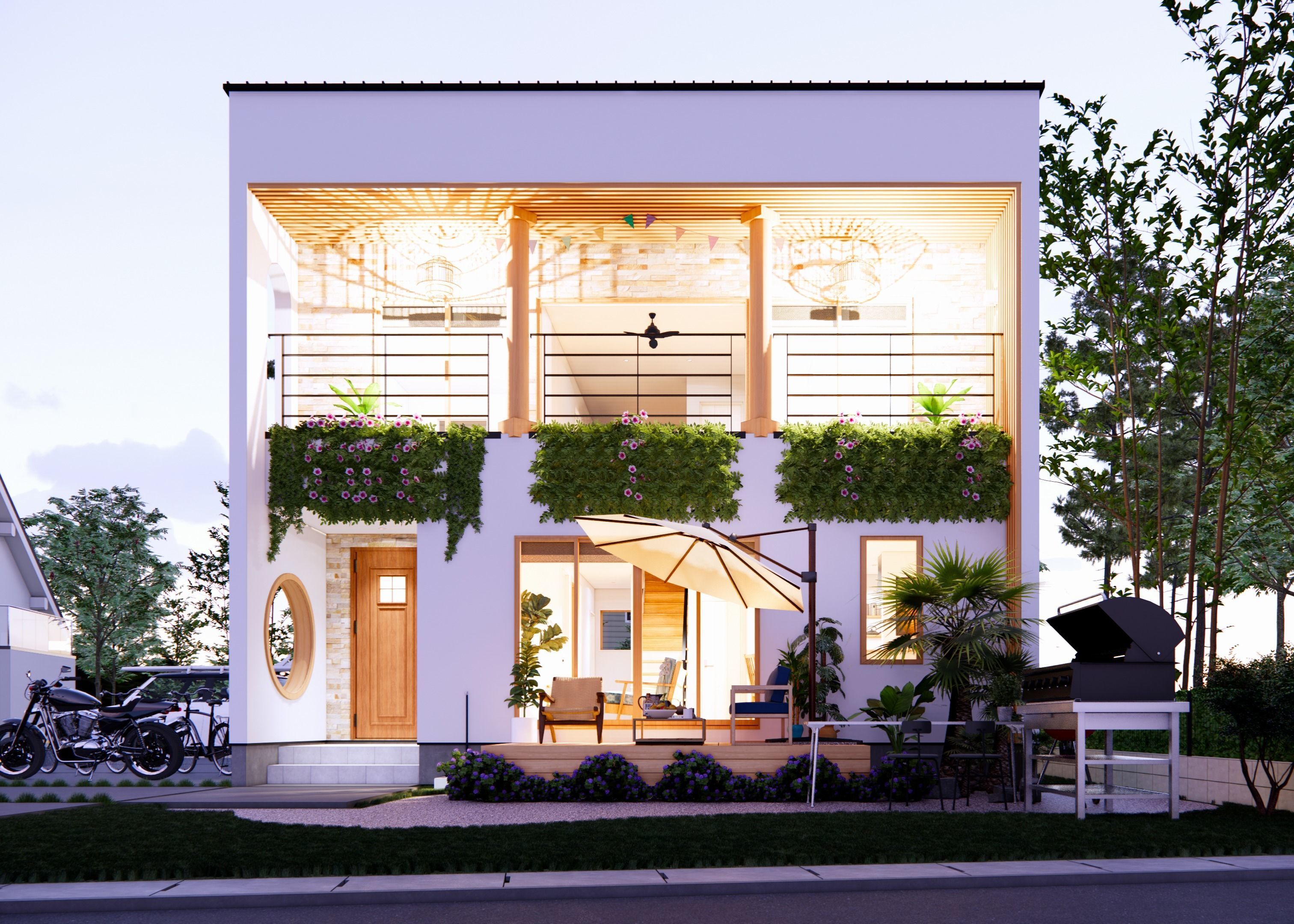 House Family Revit Project - Fully parametric Revit Families Low 3D model_3