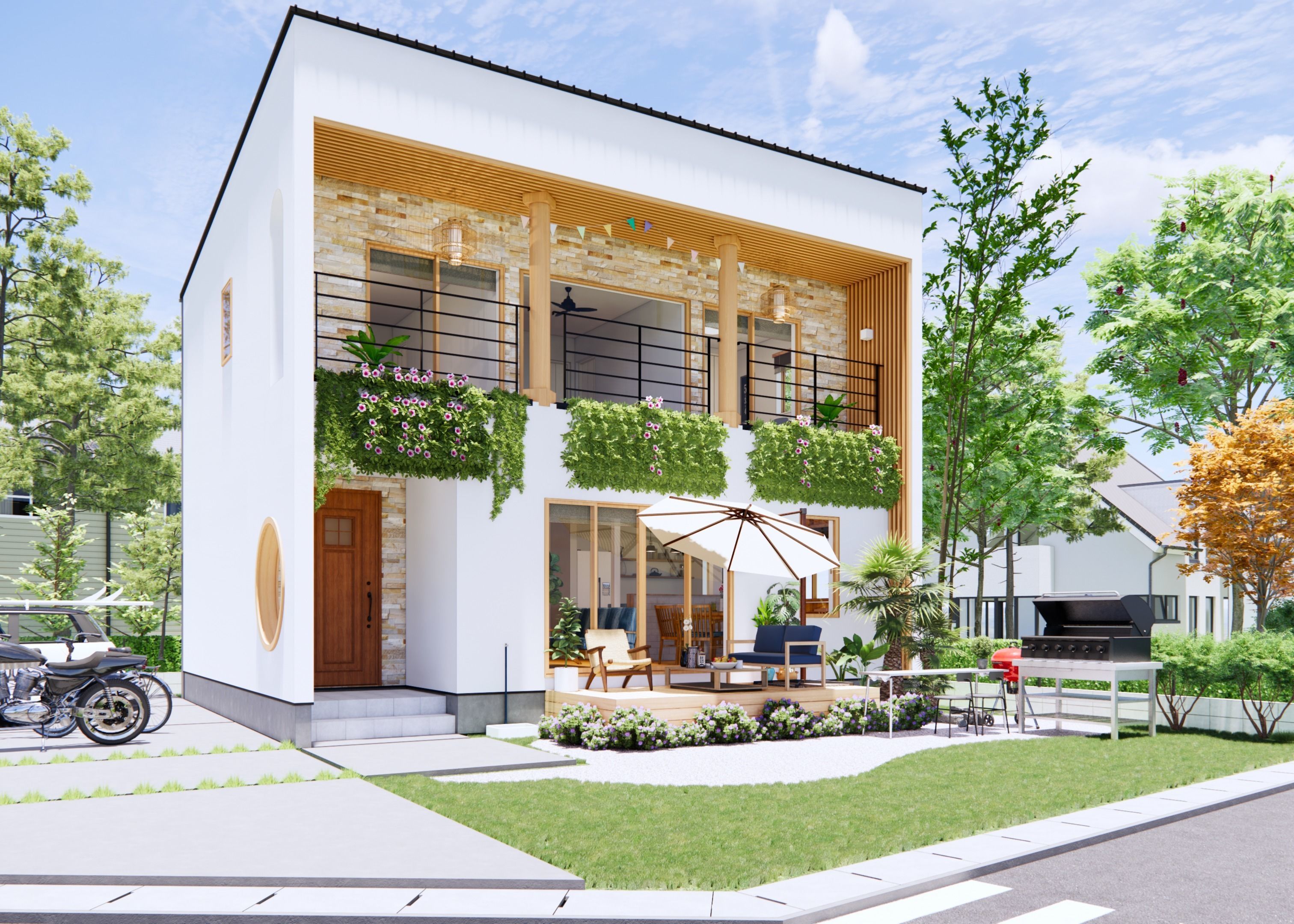 House Family Revit Project - Fully parametric Revit Families Low 3D model_4