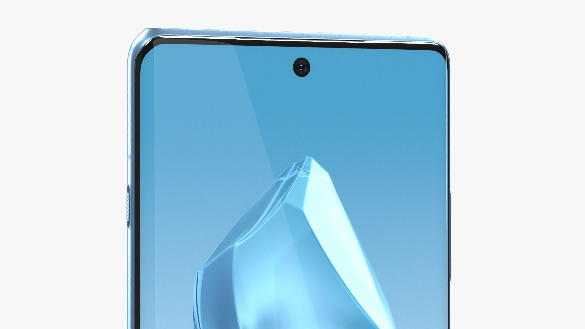 OnePlus 12R Blue Low-poly 3D model_7