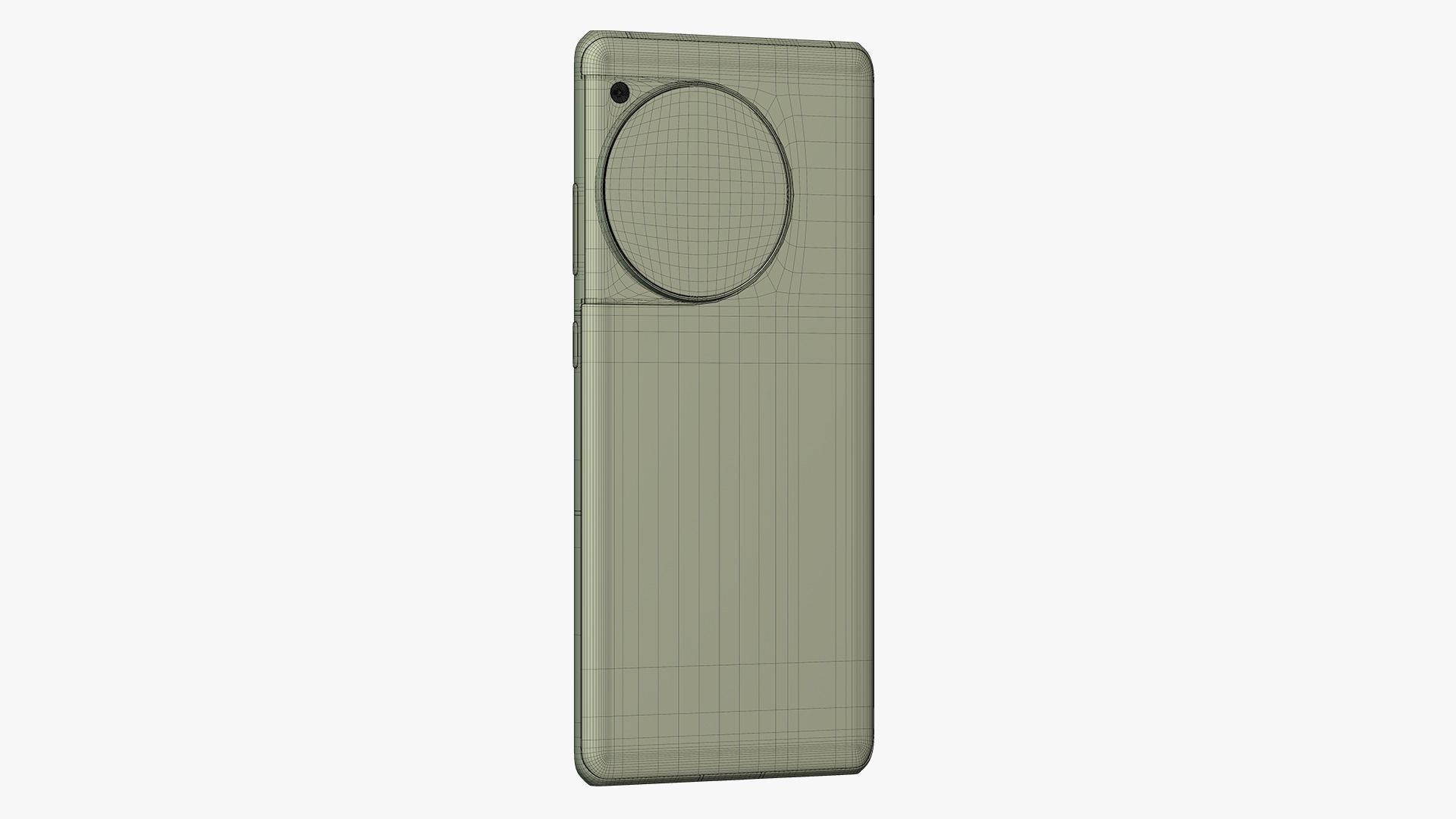 OnePlus 12R Blue Low-poly 3D model_19