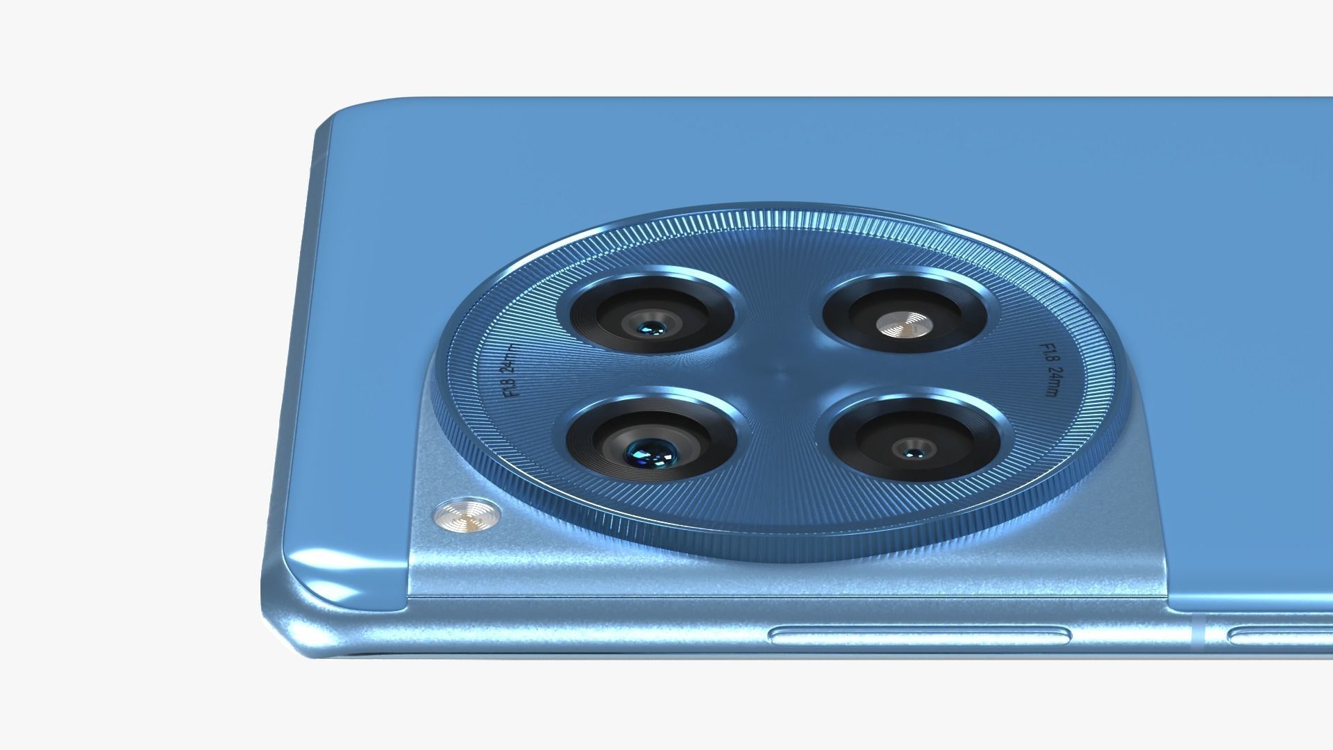 OnePlus 12R Blue Low-poly 3D model_5