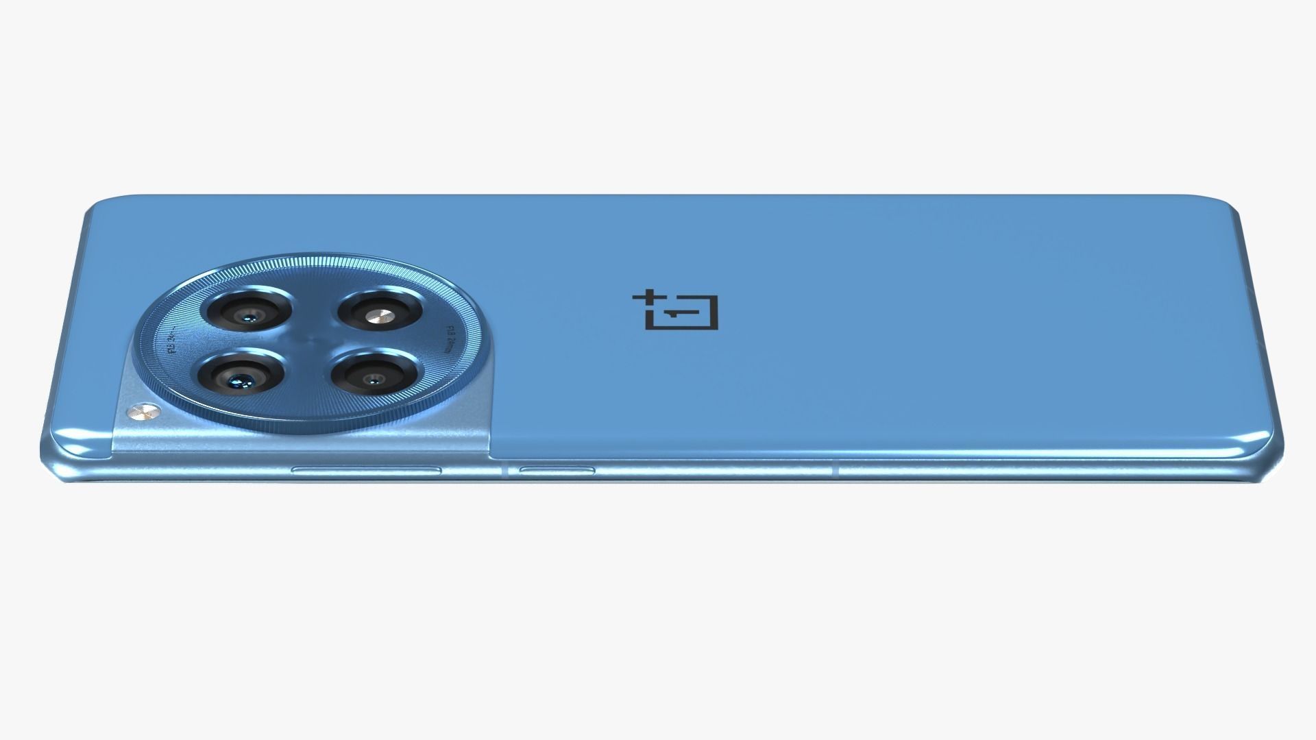 OnePlus 12R Blue Low-poly 3D model_4