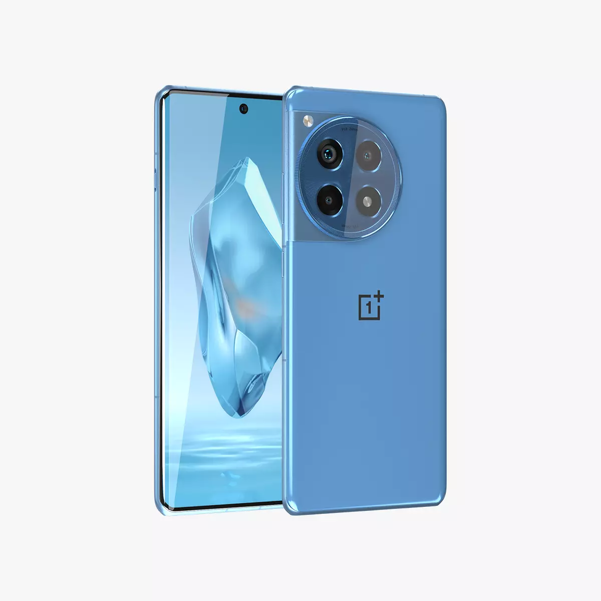OnePlus 12R Blue Low-poly 3D model_0