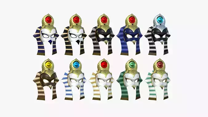 10 Ra Mask A Collection - Egyptian Gods Character Clothing  